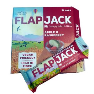 Brynmor Flapjack Apple & Raspberry 4 x 40g